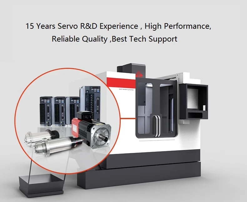 Высокое качество 2.2KW шпинделя Серводвигатель и драйвер для ЧПУ millind машины
