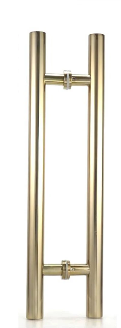 Высококачественная нержавеющая сталь стеклянная дверная ручка диаметр 38 мм матовый/полировка ванная комната Душ/деревянная дверь подлокотник стеклянная фурнитура - Цвет: Titanium
