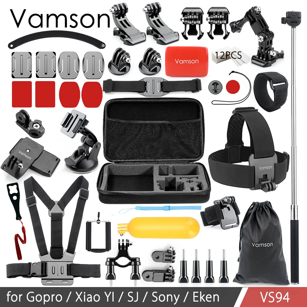 

Vamson for Gopro Accessories Set Tripod Monopod For Gopro hero 5 4 3 Black Edition set For SJCAM for Xiaomi yi Camera VS94