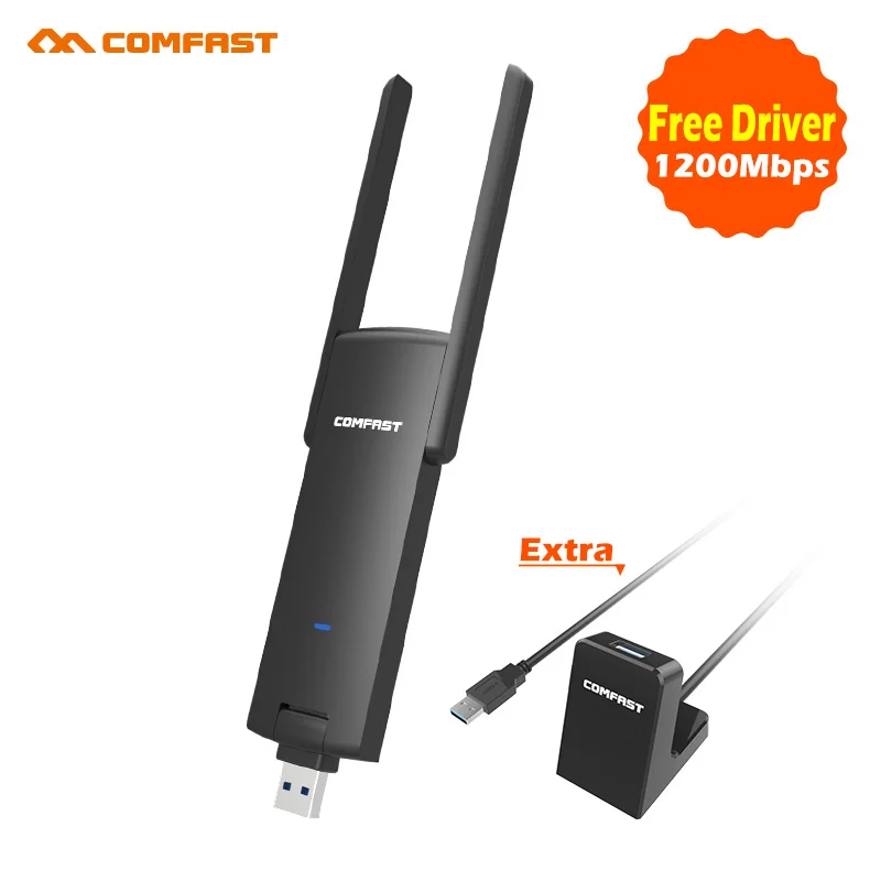 COMFAST CFAC Mbps Dual Band Wireless Network Adapter - Black