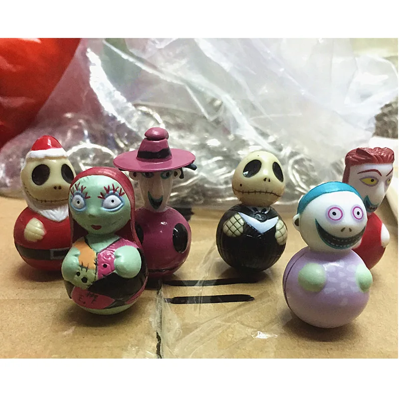 

NEW 3cm 6pcs/lot Nightmare Before Christmas action figure Jack Skellington TOY DOLLS