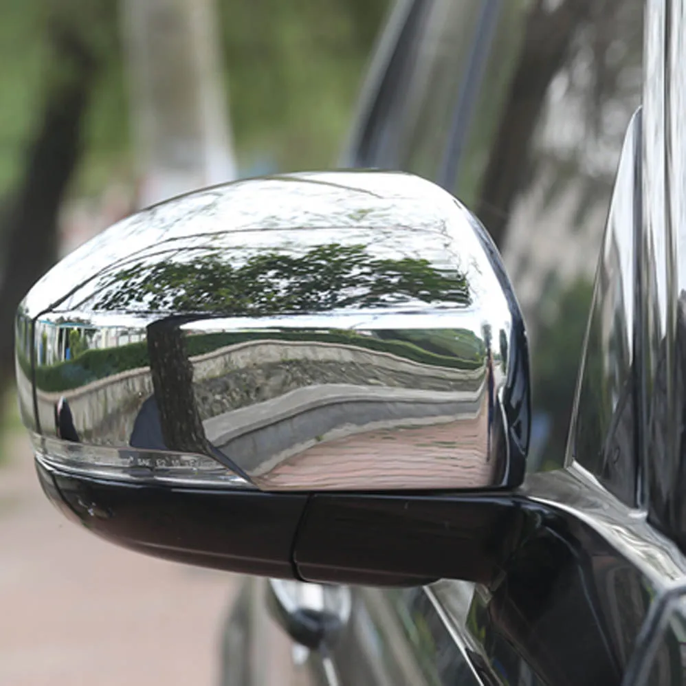 Door wind rear view mirror decorative protective cover trim sticker for land rover discovery 5 lr5