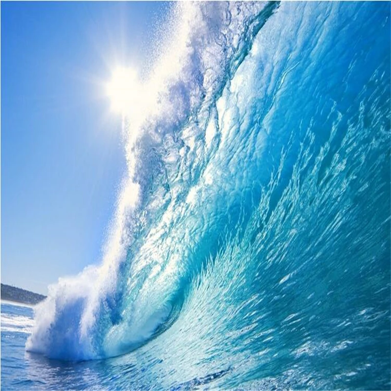 Beach Surf Mer Vague Ocean Ciel PHOTO PAPIER PEINT MURAL Maison Chambre Deco