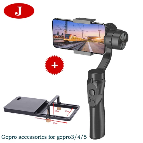 J-Set Orsda 3-Axis стабилизатор PTZ шарнирный стабилизатор для телефона ручной фокус стабилизатор для камеры samsung iPhone11 XS XR X 8 плюс 8 7P 7 S9 S8 S7 спортивной экшн-камеры Gopro - Цвет: J-Set