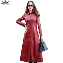 Tnlnzhyn новая осенне-зимняя модная женская куртка из искусственной кожи pu женская тонкая кожаная куртка повседневная куртка хорошего качества Y647