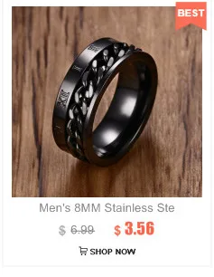 9,5 мм Мотоциклетная цепь, Спиннер из нержавеющей стали, байкерское кольцо для мужчин, облегчение стресса, велосипедная лента, мужские ювелирные изделия