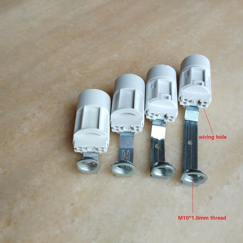10pcs/lot E14 53mm/70mm/80mm/100mm height Plastic chandelier lamp holder, lamp accessories Candle base socket 110v 220v led lights lamp holder lamp bulb holder lamp base led lamp base