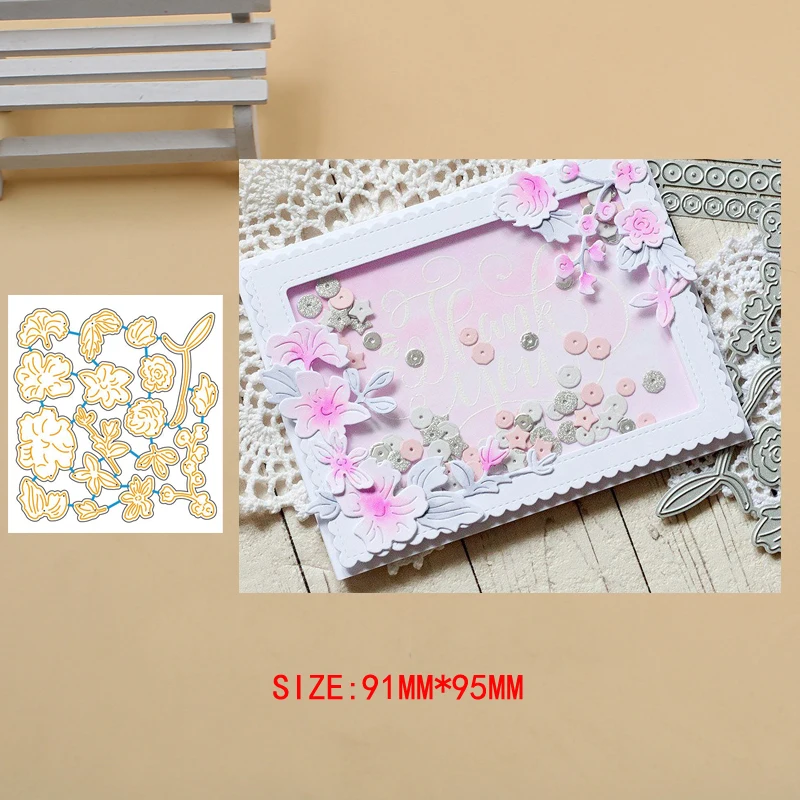 

17pcs flower Metal Cutting Dies Craft Album Dies Scrapbooking New 2019 Dies Cut Embossing Stencils Paper Cards Making