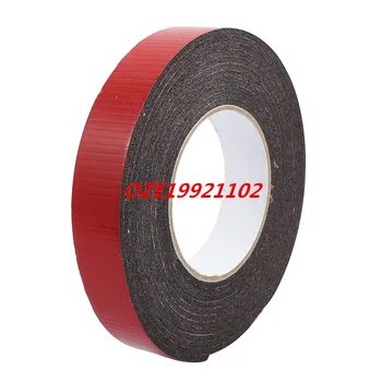 

5M 25mm x 3mm Dual-side Adhesive Shockproof Sponge Foam Tape Red Black