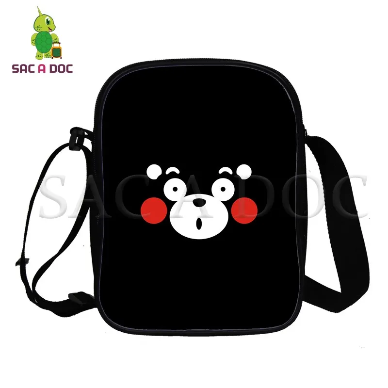 

Kawaii Kumamon Mini Shoulder Bag Kids Crossbody Messenger Bags Women Men Double Player Handbags Casual Travel Bags