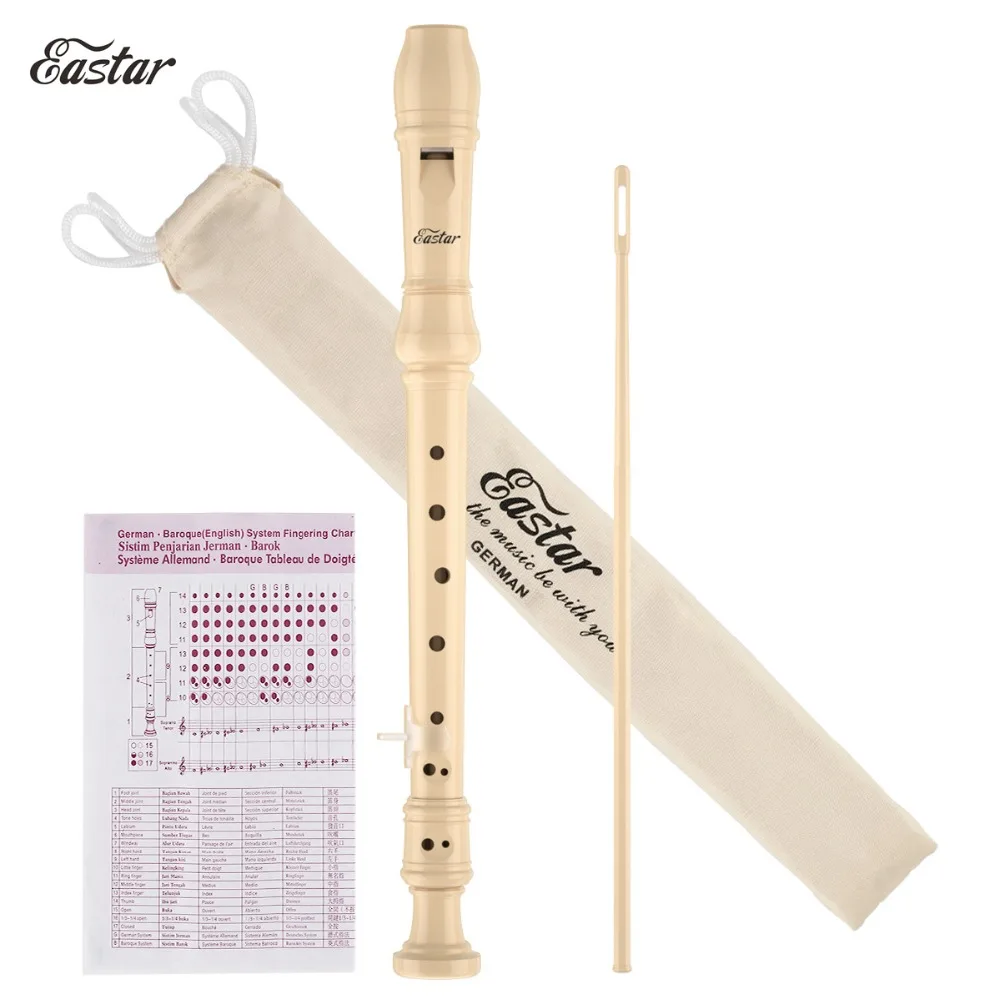 Eastar ABS сопрано C рекордер инструмент немецкий стиль пальцы натуральная длинная флейта 8 отверстий музыкальные аксессуары качество Новый