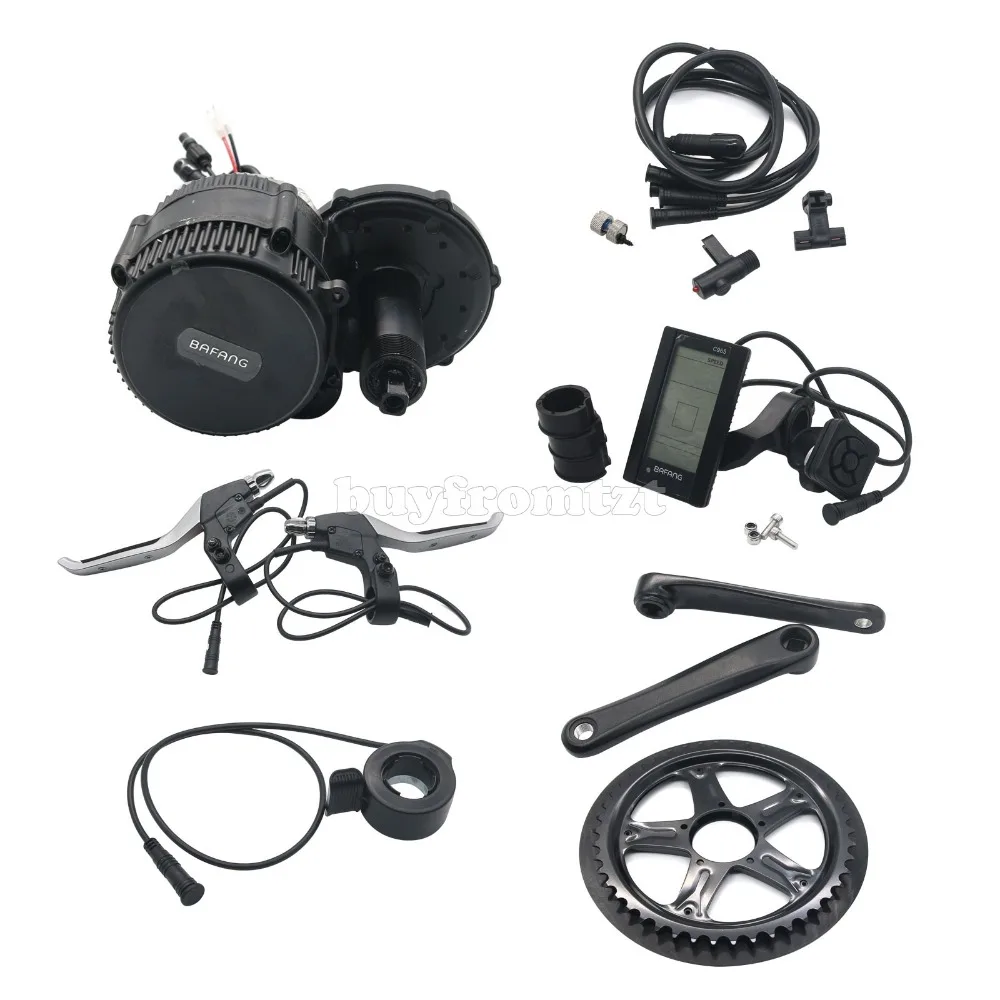 

BAFANG BBS02 48V 750W Mid Drive Motor Electric Bike Conversion Kit C965 LCD Display