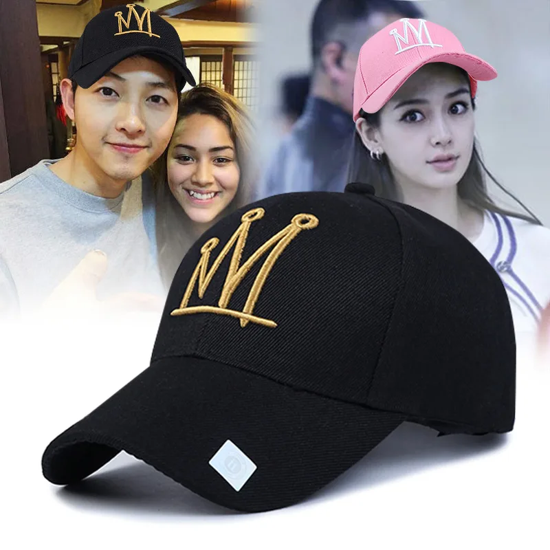 

Crown Fashion Embroidery Cap Men Women Celebrity Same Hats Breathable Adjustable Casual Caps Quality Catwalk Mannequin Visor Hat