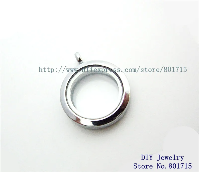 Jewelry for Women Charms Necklace Keychain Collars stone 5pcs magnetic plain 25mm round glass living floating locket making gift | Украшения