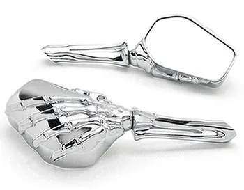 

Chrome Custom Motorcycle Skeleton Mirrors For XL Sportster 1200 Custom