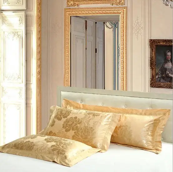 Luxury European jacquard satin pillowcase Double /single size Pillow