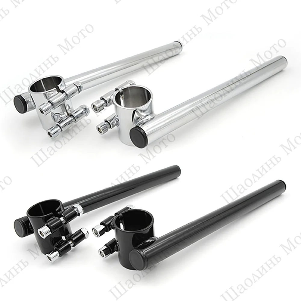 

Vintage Cafe Racer Motorcycle Handlebar Clip On 22mm 7/8" Handle Bar for YAMAHA SR400 HONDA CB400 Free Shipping
