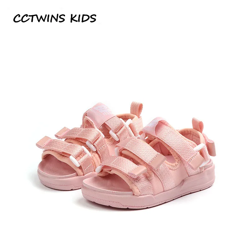 

CCTWINS Kids Shoes 2019 Summer Children Fashion Beach Shoes Babys Boys Brand Sport Sandals Girls Black SOft Flat BS063