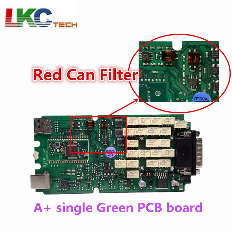 Испания! A+ качество зеленый одноплатный TCS красный фильтр OBD2 диагностический инструмент новейший,00 Bluetooth для автомобиля/грузовика