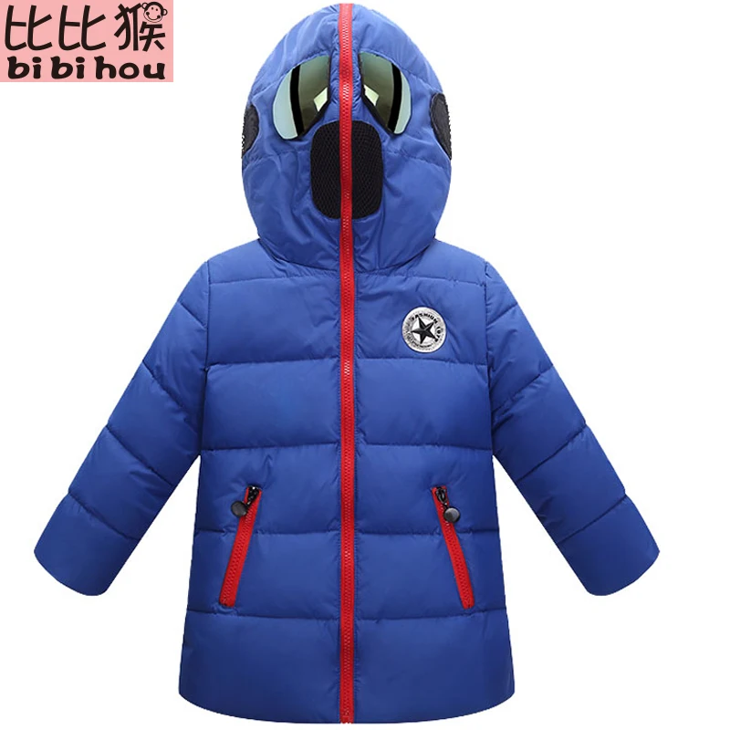

Winter jackets for children Hooded glasses Parka Childrens jacket Outerwear Boys winter warm windbreaker Girls &Boys down Jacket