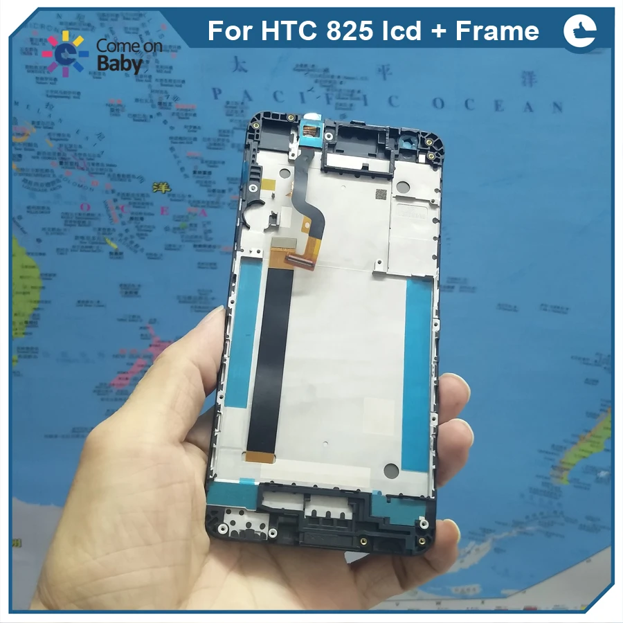 Новое поступление с рамкой для HTC Desire 825 ЖК-дисплей сенсорным экраном дигитайзер в