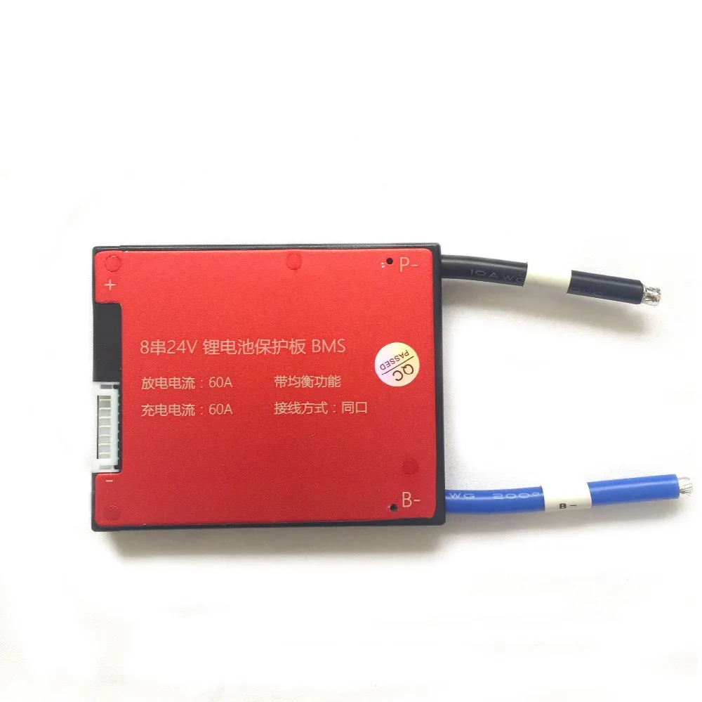 8S 24V 15A 25A 35A 45A 60A BMS for Lifepo4 Battery with Balance Function