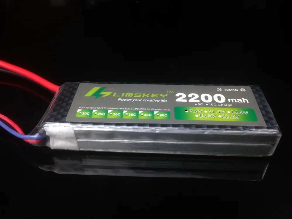 Аккумулятор Limskey Power 2S Lipo 7 4 в 2200 мАч 25C Max 40C JST T XT60 для радиоуправляемого