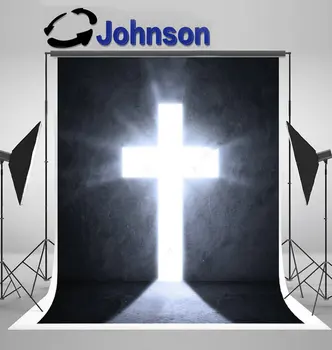 

christian Opened Door Bright Light Cross Christ photo backdrop Vinyl cloth High quality Computer print wall background