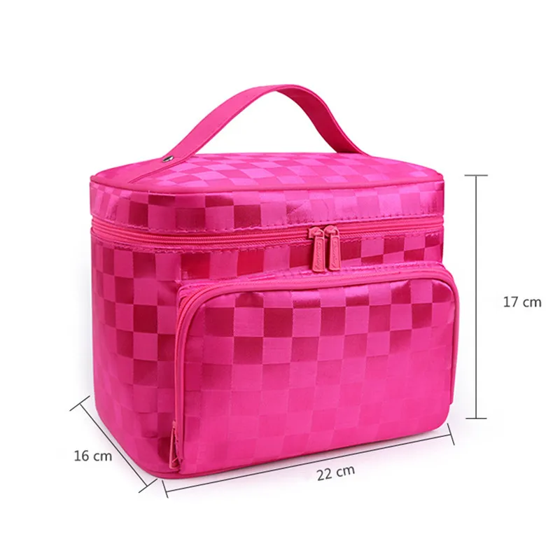Woman Cosmetic Bags Striped Pattern Organizer Makeup Bag Travel Toiletry Bag Large Capacity Storage Beauty Bag Woman Cosmetic Bags Striped Pattern Organizer Makeup Bag Travel Toiletry Bag Large Capacity Storage Beauty Bag