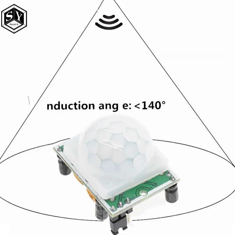 MH-SR602 Мини датчик движения Детектор модуль пироэлектрический инфракрасный PIR комплект датчик y переключатель кронштейн для arduino Diy с объективом