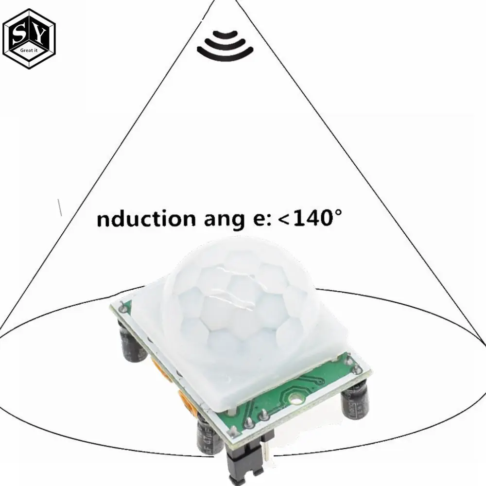 

1PCS HC-SR501 Acrylic Bracket IR Pyroelectric Infrared Motion Sensor Detector Module for Arduino Diy Kit HC-SR501
