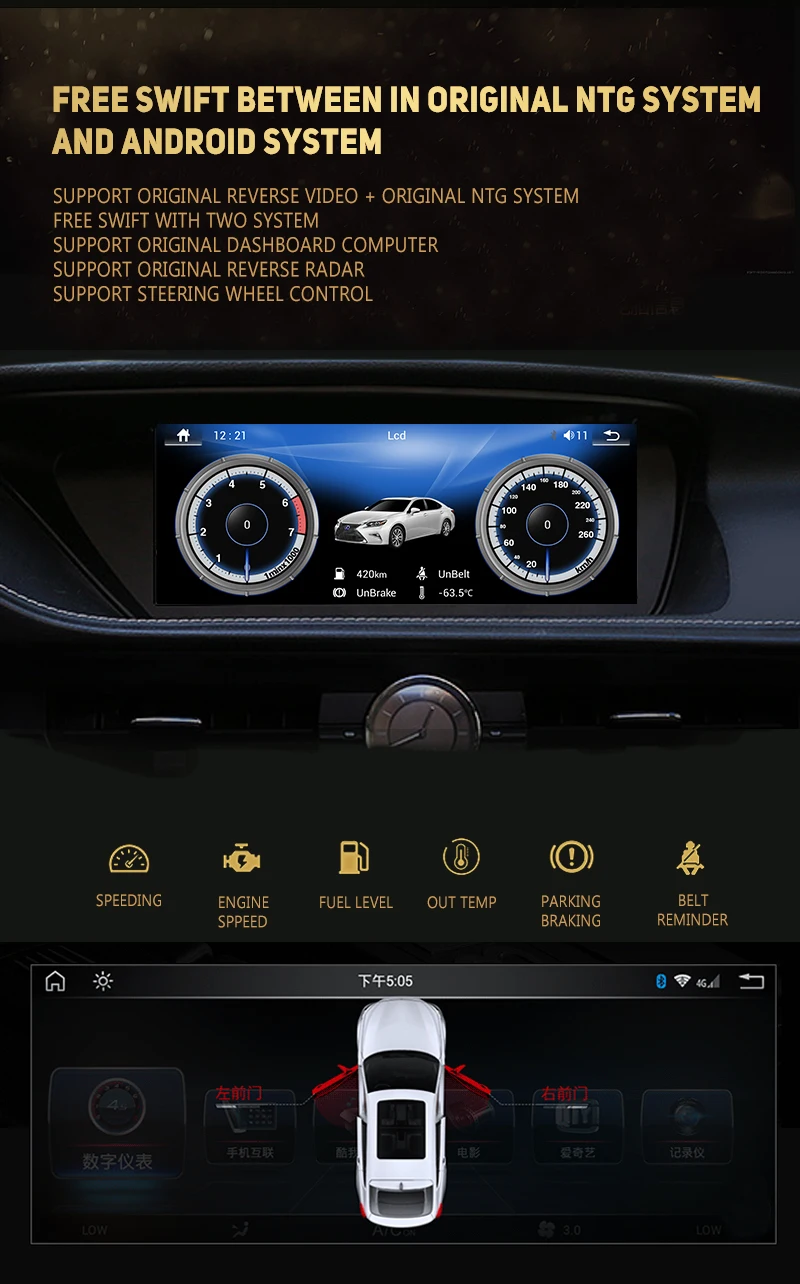 NVTECH Мультимедиа Навигация gps для LEXUS NX Bluetooth Android 9,0 радио приборной панели dvd-плеер 10,2"