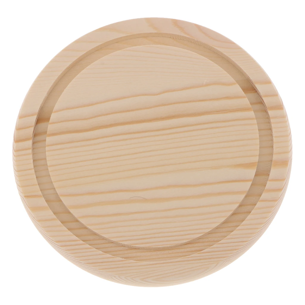 Wooden Base Glass Cloche Dome Cover Display Jar Centerpiece Tabletop Decoration