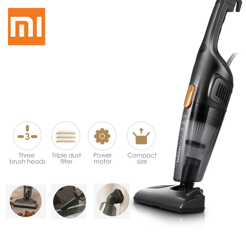Xiaomi Deerma DX128C small Hand held vacuum cleaner portable home vertical vacuum cleaner large capacity mute|Vacuum Cleaners| - AliExpress