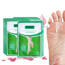 Efero8pcs = 4 пары отшелушивающая маска Baby Foot маска-пилинг для ног Каблук трещин удаляет омертвевшие клетки кожи крем для ног носочки для педикюра