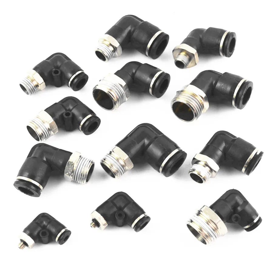 Black Male Straight Connector Tube 4mm 6mm 8mm 10mm 12m to 1/8'' 1/4'' 3/8'' 1/2'' Thread Push In To Connect Pneumatic fittings Black Male Straight Connector Tube 4mm 6mm 8mm 10mm 12m to 1/8'' 1/4'' 3/8'' 1/2'' Thread Push In To Connect Pneumatic fittings