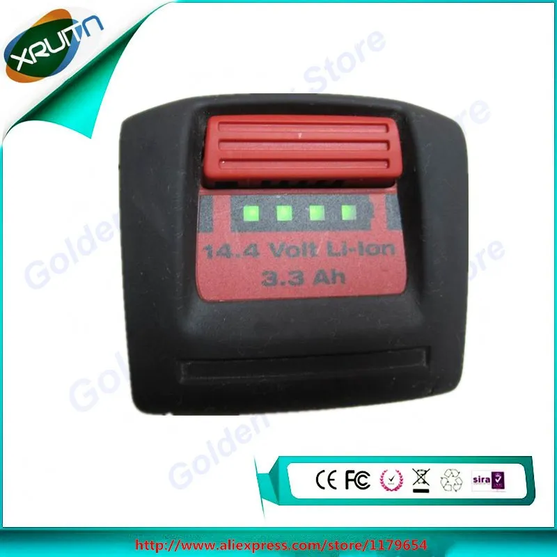 Бесплатная доставка б/у оригинальный Hilti 14 4 V 3.3ah 3300mah литий ионный аккумулятор для
