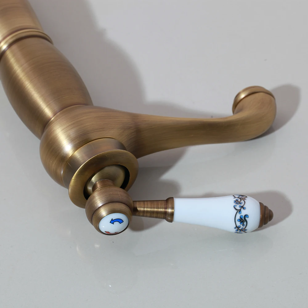 Kemaidi alto bronze antigochrome bacia mixer torneiras