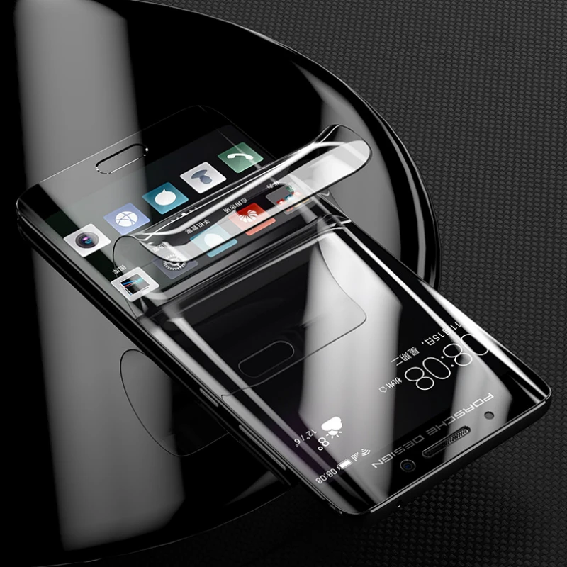 Для IPhone X 6 6s 7 8 Plus XR XS Max полное покрытие защита экрана силиконовая ТПУ пленка