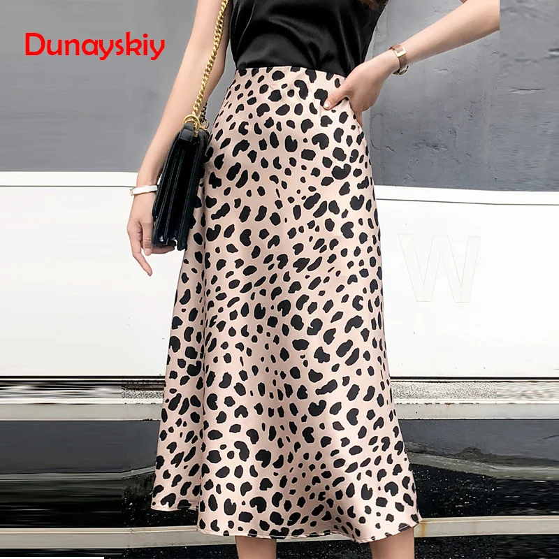 

Summer 2019 kawaii boho bodycon leopard print high waist skirts womens midi leopard skirt punk streetwear korean style