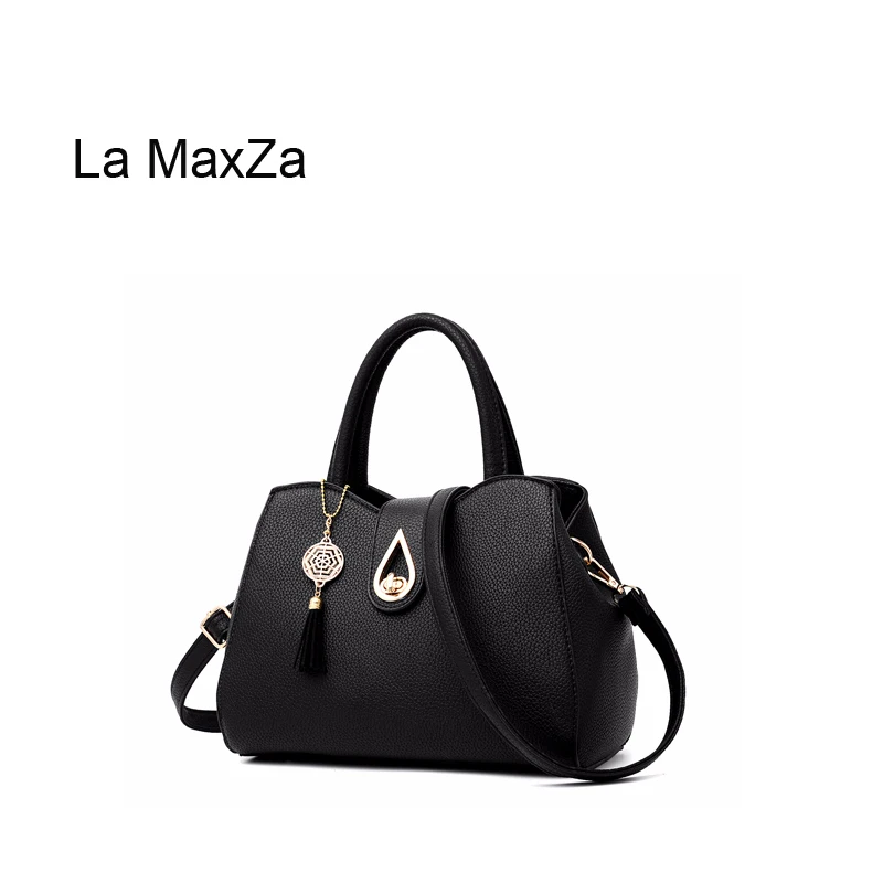 

La MaxZa High Quality PU Leather Fashion Women Zipper Purses and Handbags Shoulder Bag Large Ladies Tote Bag Top Handle Satchel