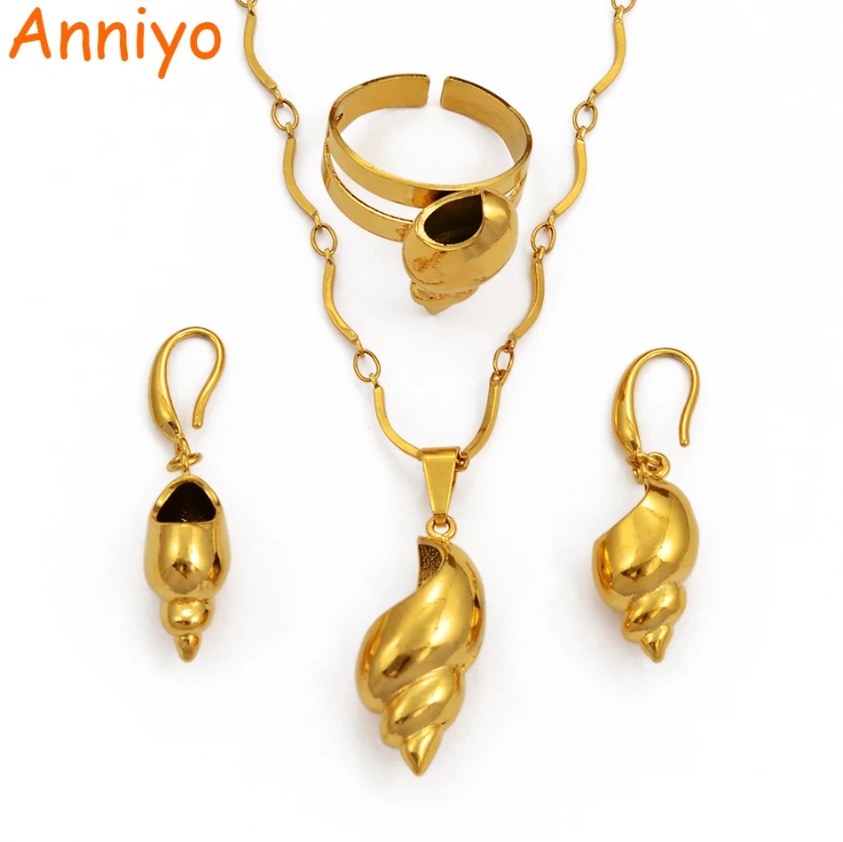 Anniyo PNG кулон ракушка ожерелья серьги кольцо для женщин Папуа Новая морская