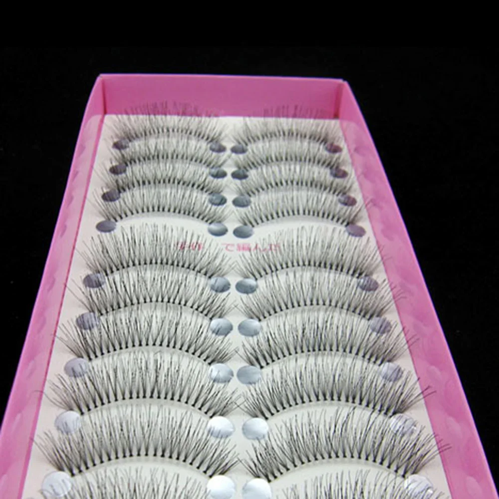 

10 Pairs Thick Fake Eyelashes Natural False Eyelashes 3D Mink Lashes Artificial Eyelashes Extensions False Lashes Makeup Lashes