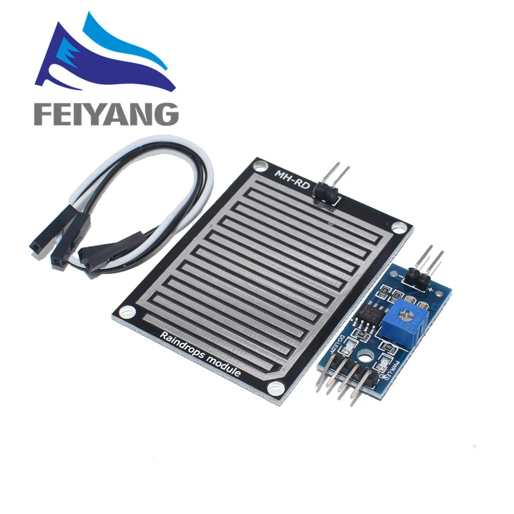 

10PCS Snow/Raindrops Detection Sensor Module Rain Weather Module Humidity