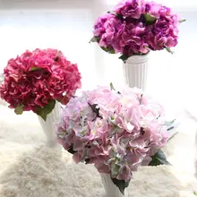 Искусственная Гортензия Шелковый цветок DIY декоративный цветочный букет diy Свадебная вечеринка день рождения гостиная украшение букет невесты