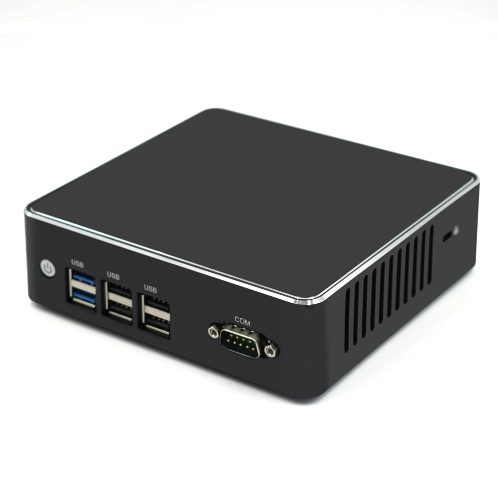 2 LAN безвентиляторный мини сервер ПК Windows 10 Linux Intel Quad Core Celeron N3160|Мини ПК| |