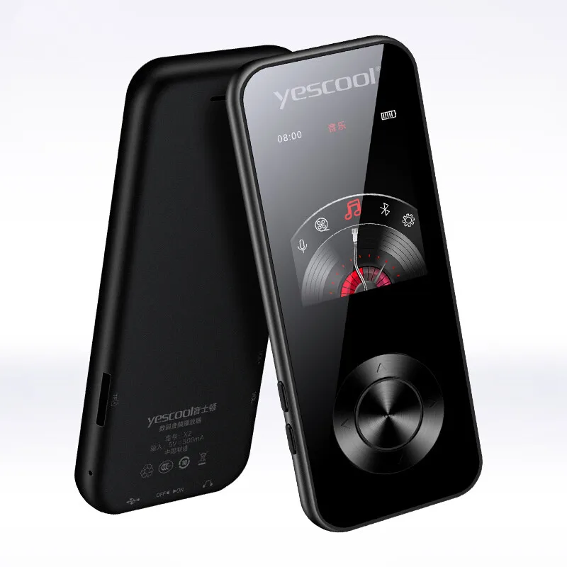 Tanie Yescool Metal Sport bezstratny odtwarzacz MP3 przenośny walkman mini USB wbudowany głośnik radio fm E book zegar HIFI odtwarzacz muzyczny SD 8G