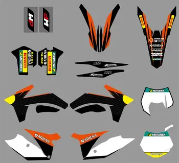 

NICECNC New Team Graphic Background Decal Sticker For KTM SX SX-F XC XC-W XC-F XCF-W EXC 125 150 200 250 350 450 500 2011-2013