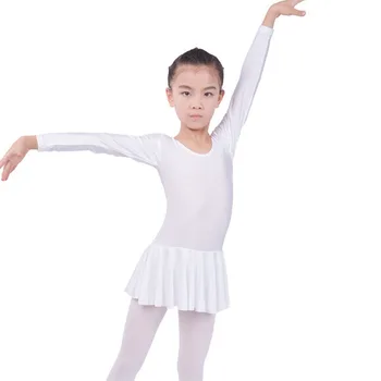 

Long sleeved Spandex Gymnastics Leotard for Girls Ballet Dress Clothing Kids Dance Wear