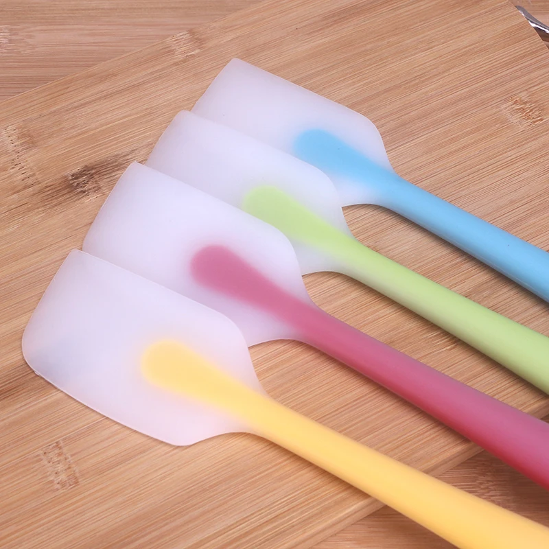 

Cookware Nylon Food Grade Silicone Kitchen Cooking Tools Spatula And Silicone baking pastry Spoon Colorful Kitchenware